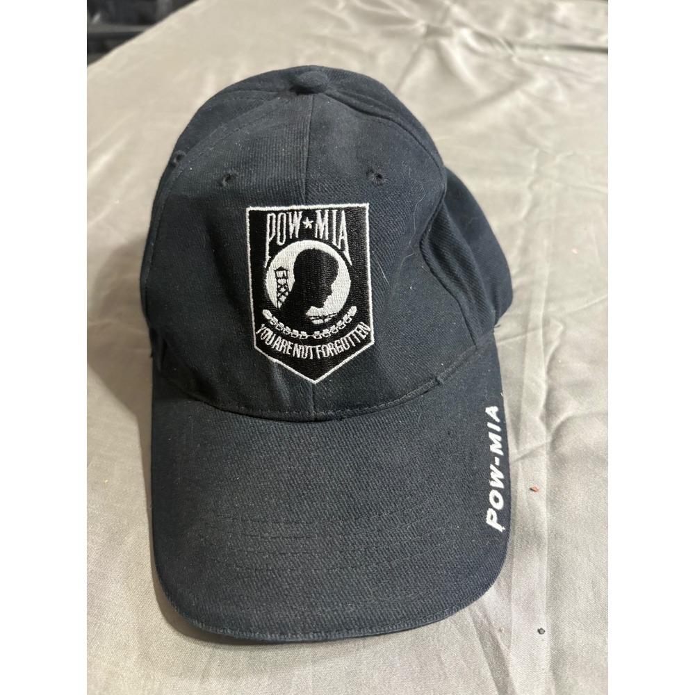 Eagle Crest Mens POW MIA You Are Not Forgotten Black Baseball Hat Adjustable Cap